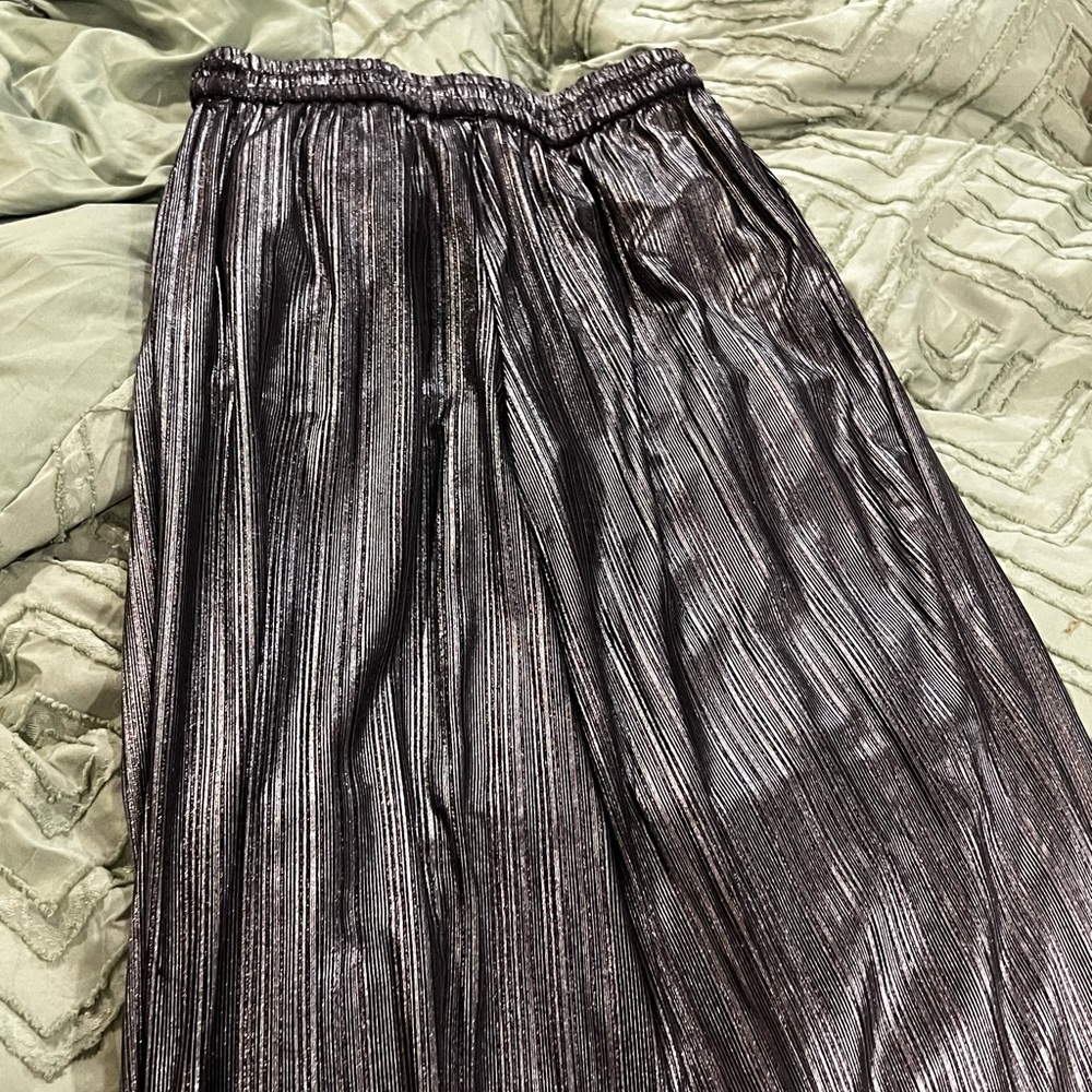 Elaine Rose metallic silver pants